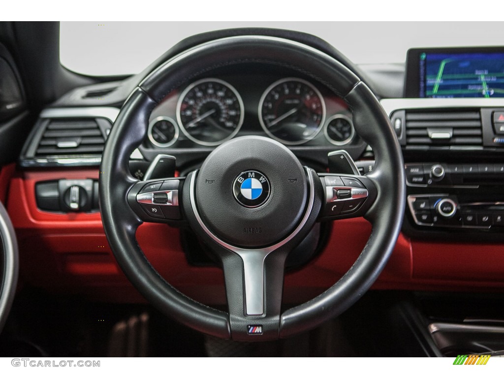 2015 4 Series 435i Coupe - Mineral Grey Metallic / Coral Red/Black Highlight photo #16