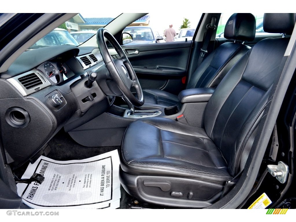 Ebony Black Interior 2008 Chevrolet Impala SS Photo #109031807
