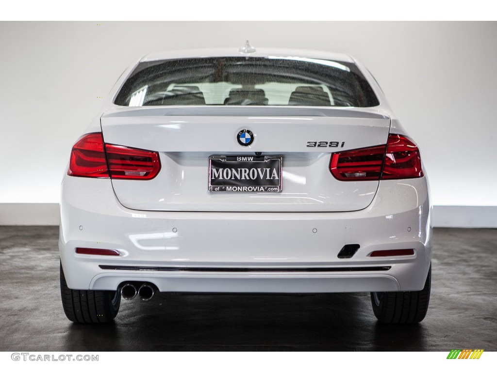 2016 3 Series 328i Sedan - Alpine White / Black photo #2