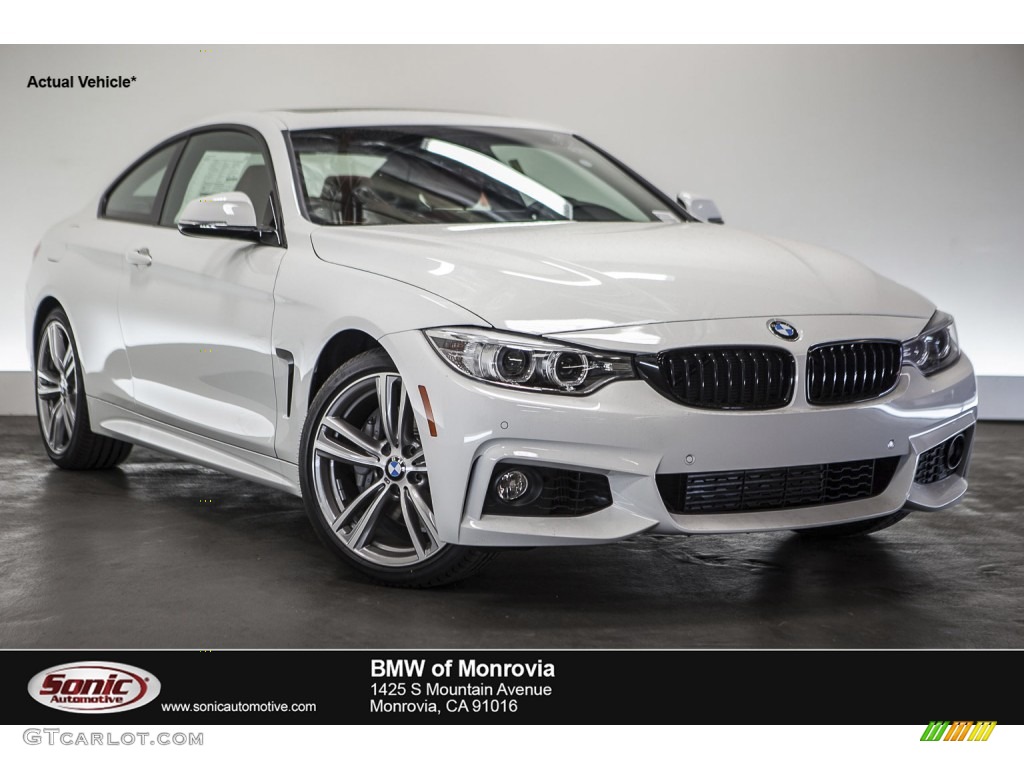 2016 4 Series 435i Coupe - Alpine White / Coral Red photo #1