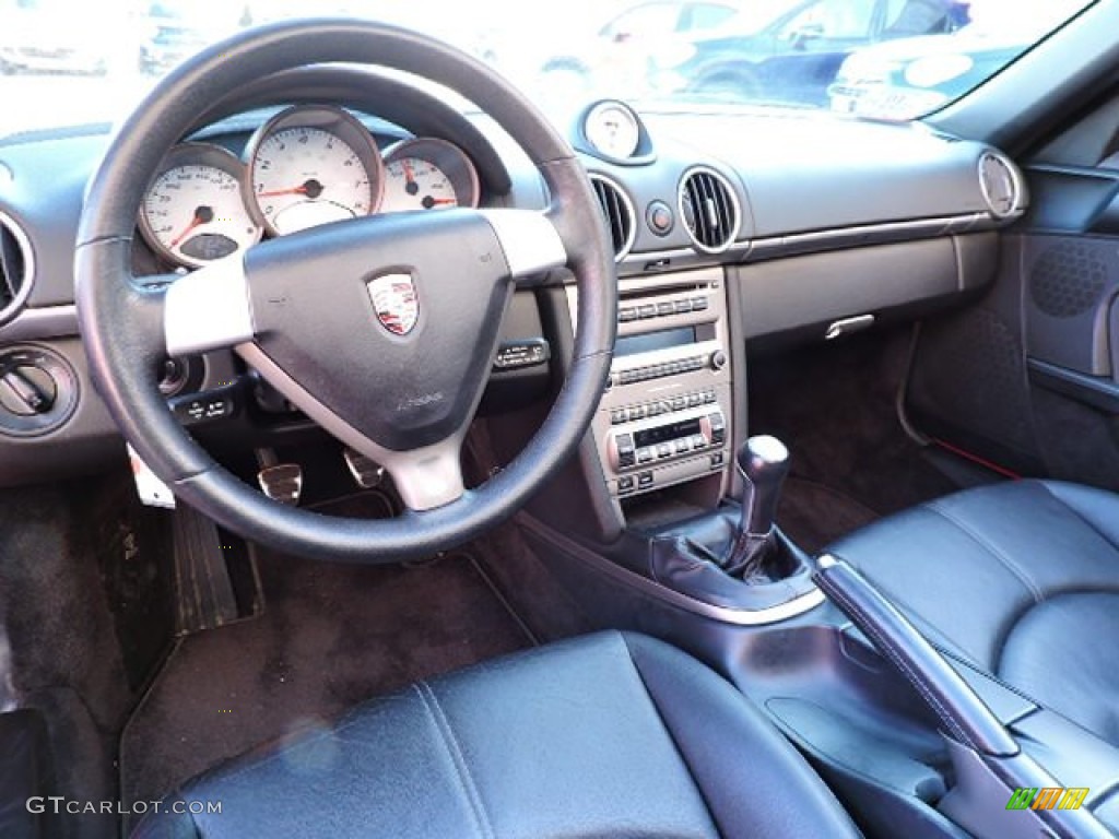 Black Interior 2005 Porsche Boxster S Photo #109038720