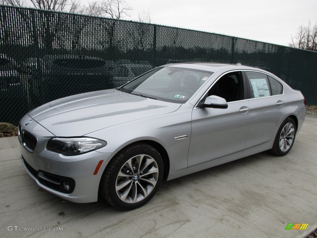 2016 5 Series 528i xDrive Sedan - Glacier Silver Metallic / Black photo #8