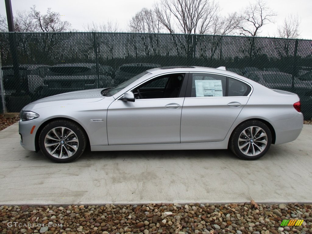 2016 5 Series 528i xDrive Sedan - Glacier Silver Metallic / Black photo #9