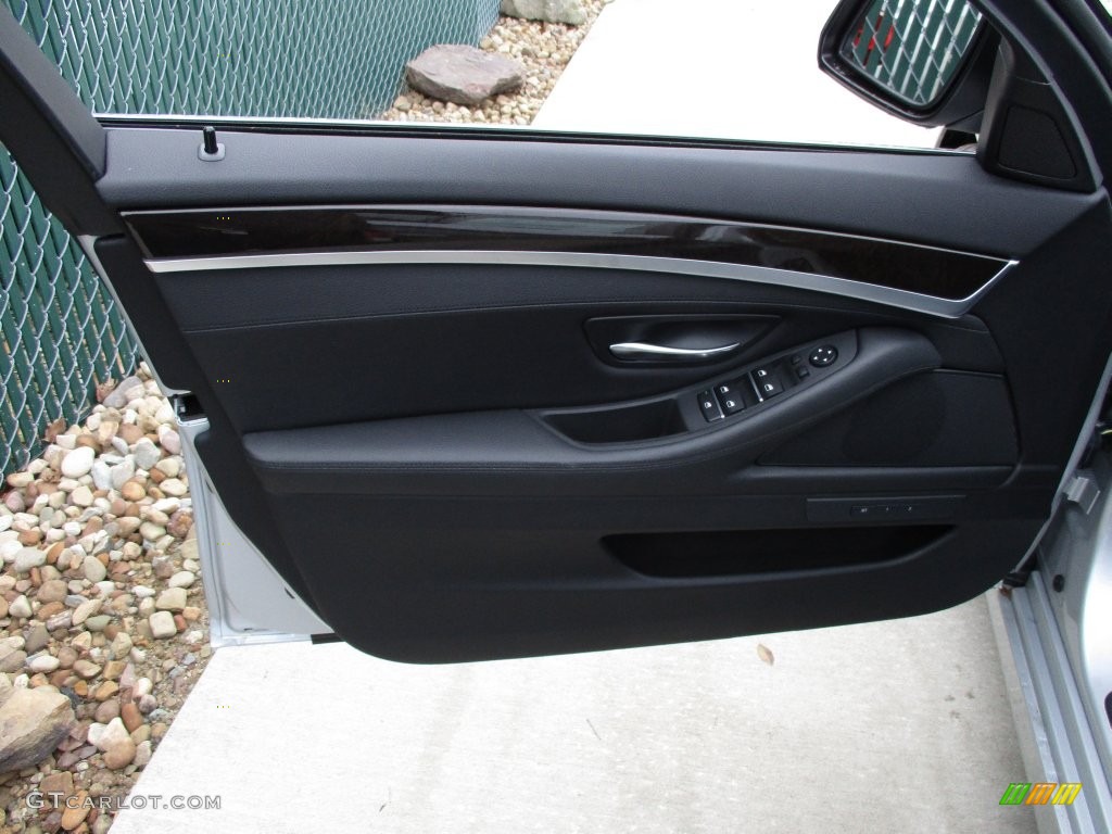 2016 5 Series 528i xDrive Sedan - Glacier Silver Metallic / Black photo #11
