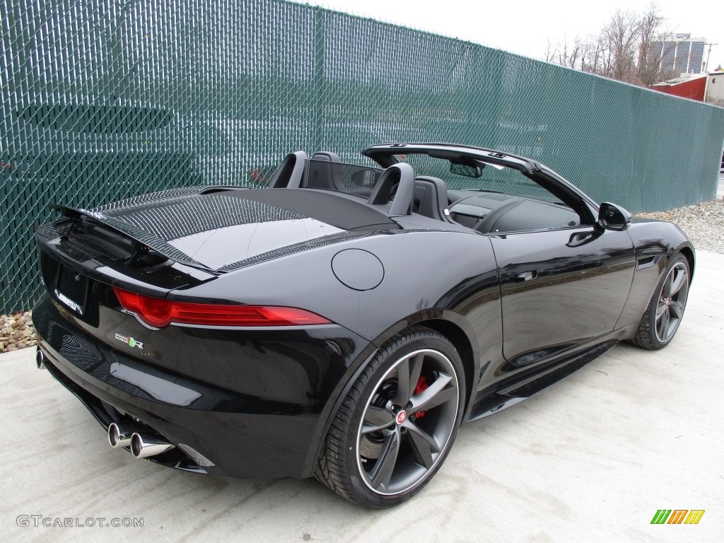 Ultimate Black Metallic 2016 Jaguar F-TYPE R Convertible Exterior Photo #109044624