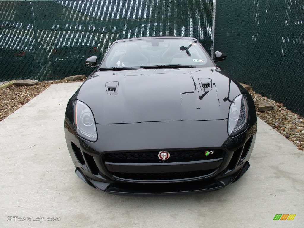 2016 F-TYPE R Convertible - Ultimate Black Metallic / Jet photo #6