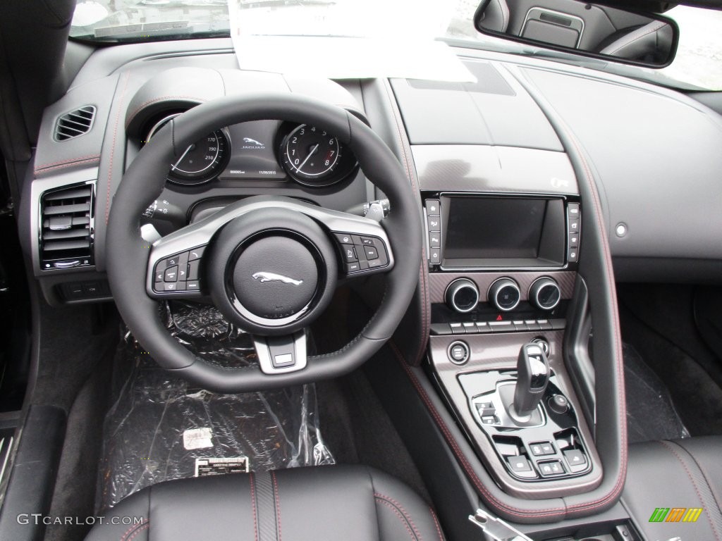 2016 Jaguar F-TYPE R Convertible Jet Dashboard Photo #109044909