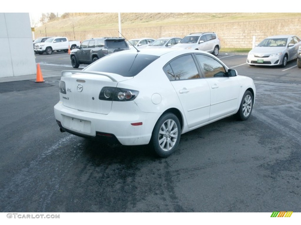 2008 MAZDA3 i Touring Sedan - Rally White / Beige photo #2