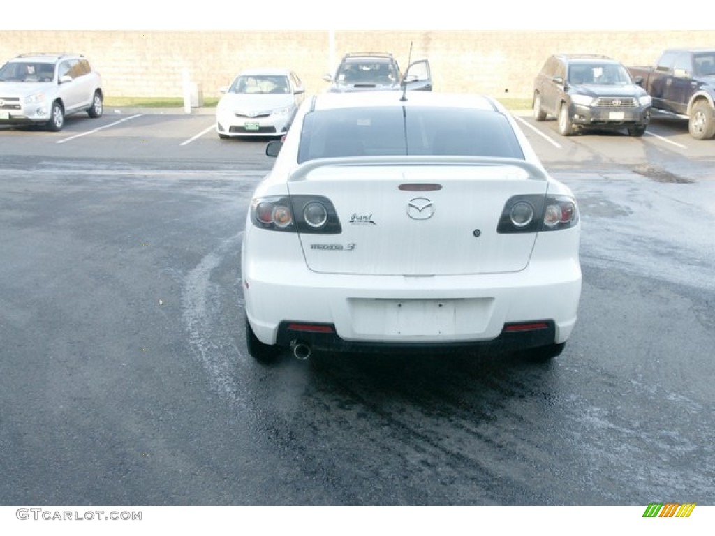 2008 MAZDA3 i Touring Sedan - Rally White / Beige photo #3