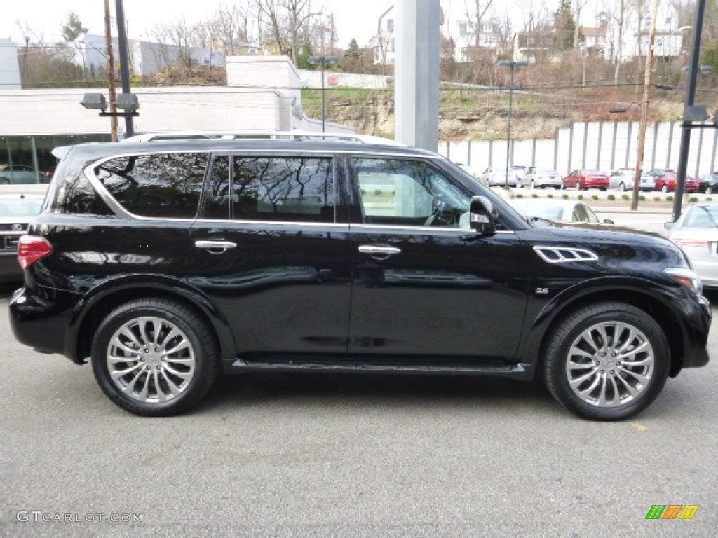 Black Obsidian 2015 Infiniti QX80 Limited AWD Exterior Photo #109048242