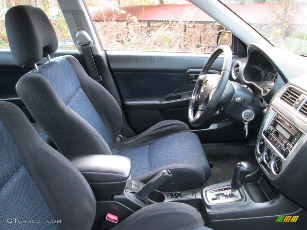 2003 Impreza WRX Sedan - Midnight Black Pearl / Black photo #16
