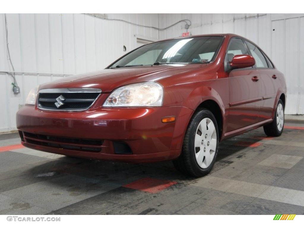 2008 Forenza  - Fusion Red Metallic / Grey photo #3