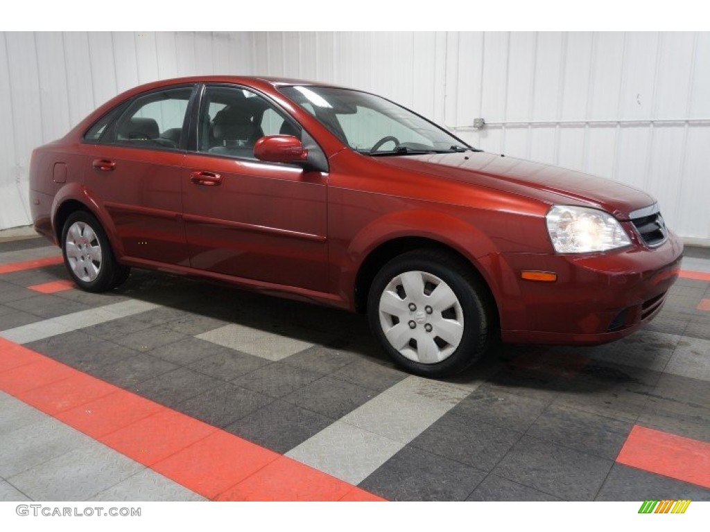 2008 Forenza  - Fusion Red Metallic / Grey photo #6