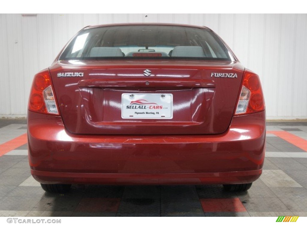2008 Forenza  - Fusion Red Metallic / Grey photo #9