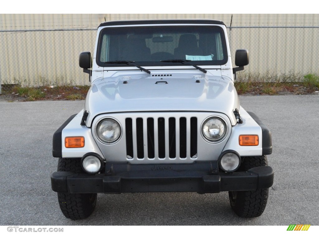2004 Wrangler Sport 4x4 - Bright Silver Metallic / Dark Slate Gray photo #17