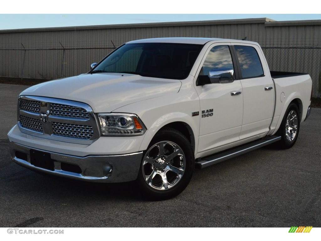 2014 1500 Laramie Crew Cab - Bright White / Black photo #8