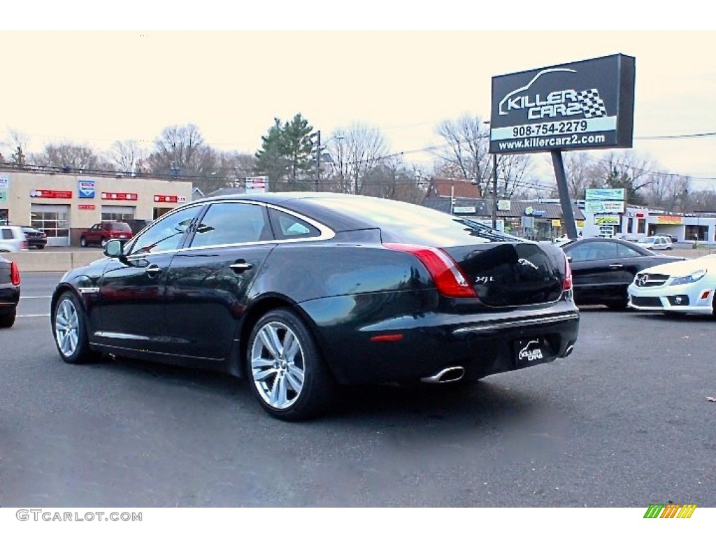 2011 XJ XJL - Botanical Green Metallic / Cashew/Truffle Piping photo #5