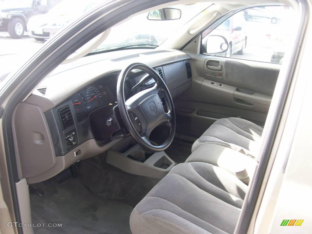 2004 Dakota SLT Quad Cab 4x4 - Light Almond Pearl Metallic / Taupe photo #4