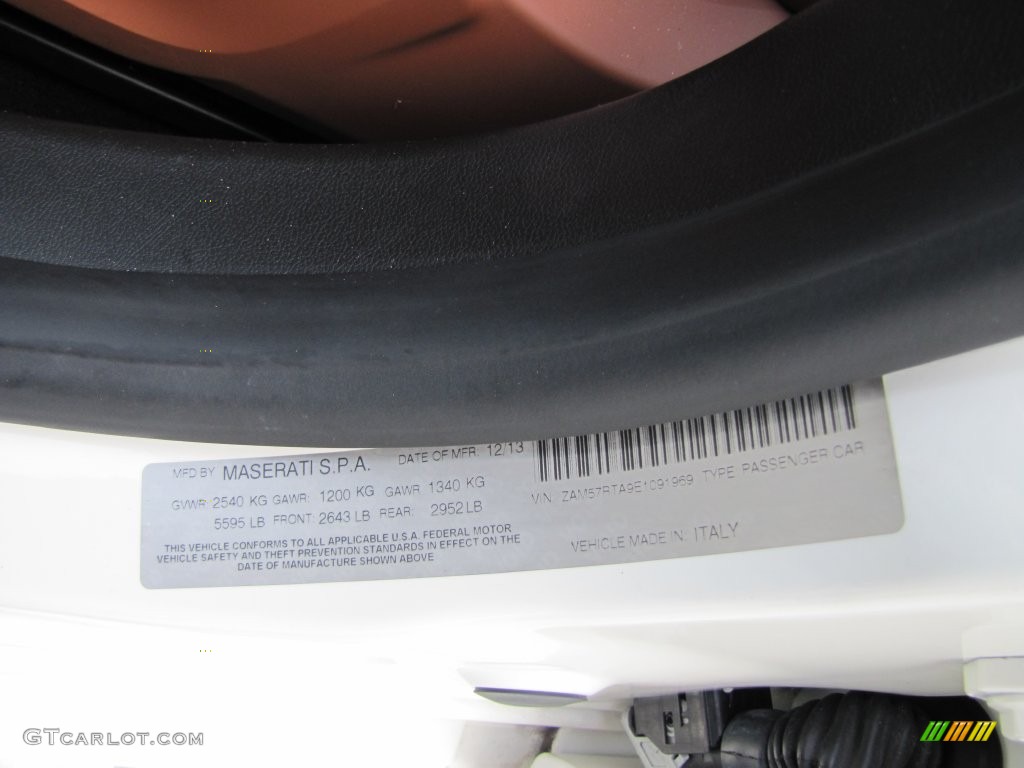 2014 Ghibli S Q4 - Bianco (White) / Cuoio photo #27