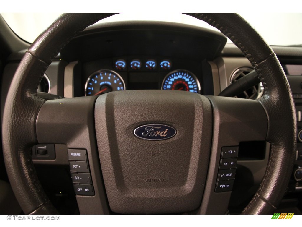 2010 F150 XLT SuperCab 4x4 - Vermillion Red / Medium Stone photo #6
