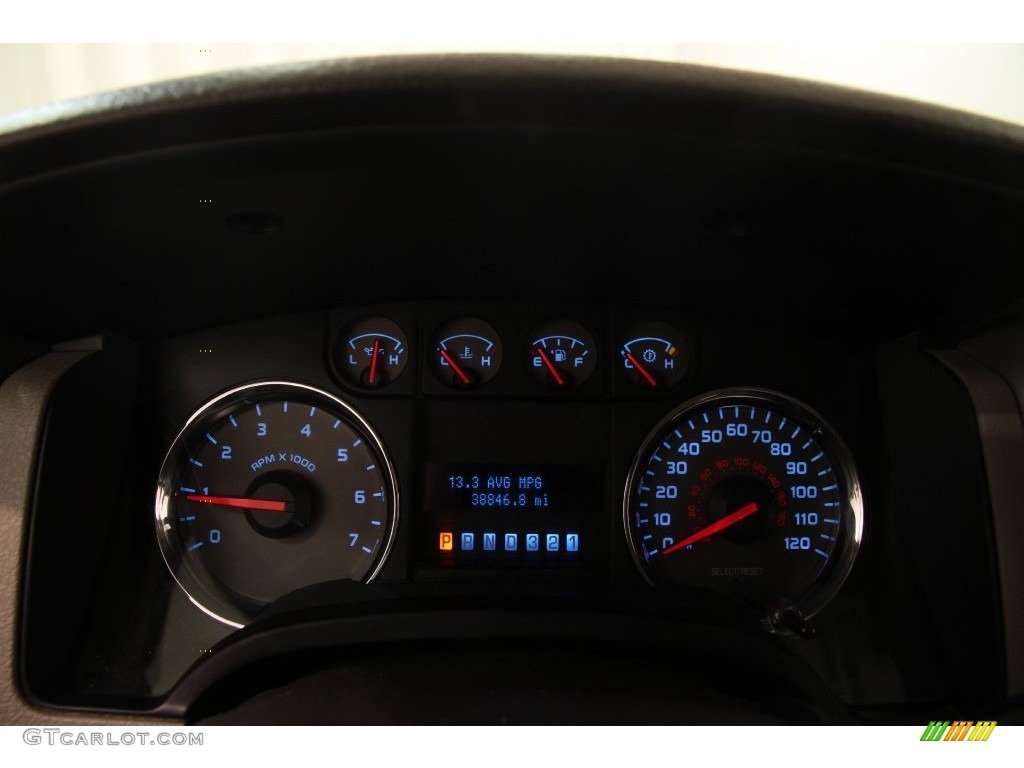 2010 F150 XLT SuperCab 4x4 - Vermillion Red / Medium Stone photo #7