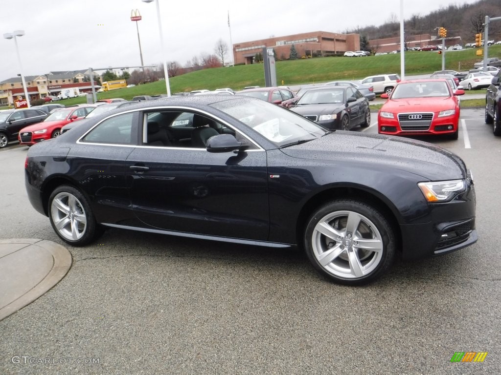 2016 A5 Premium quattro Coupe - Moonlight Blue Metallic / Black photo #10