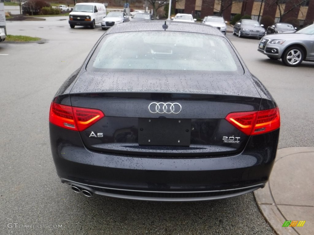 2016 A5 Premium quattro Coupe - Moonlight Blue Metallic / Black photo #15