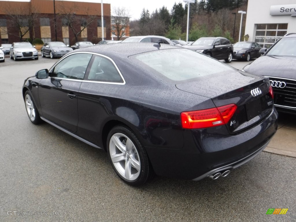 2016 A5 Premium quattro Coupe - Moonlight Blue Metallic / Black photo #16