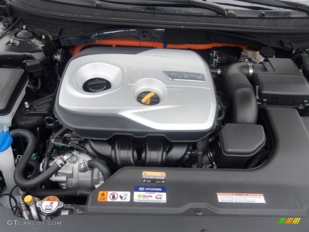 2016 Sonata Hybrid SE - Eclipse Black / Beige photo #6