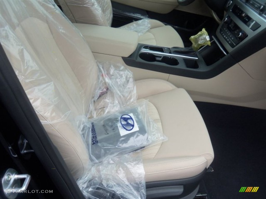 2016 Sonata Hybrid SE - Eclipse Black / Beige photo #13