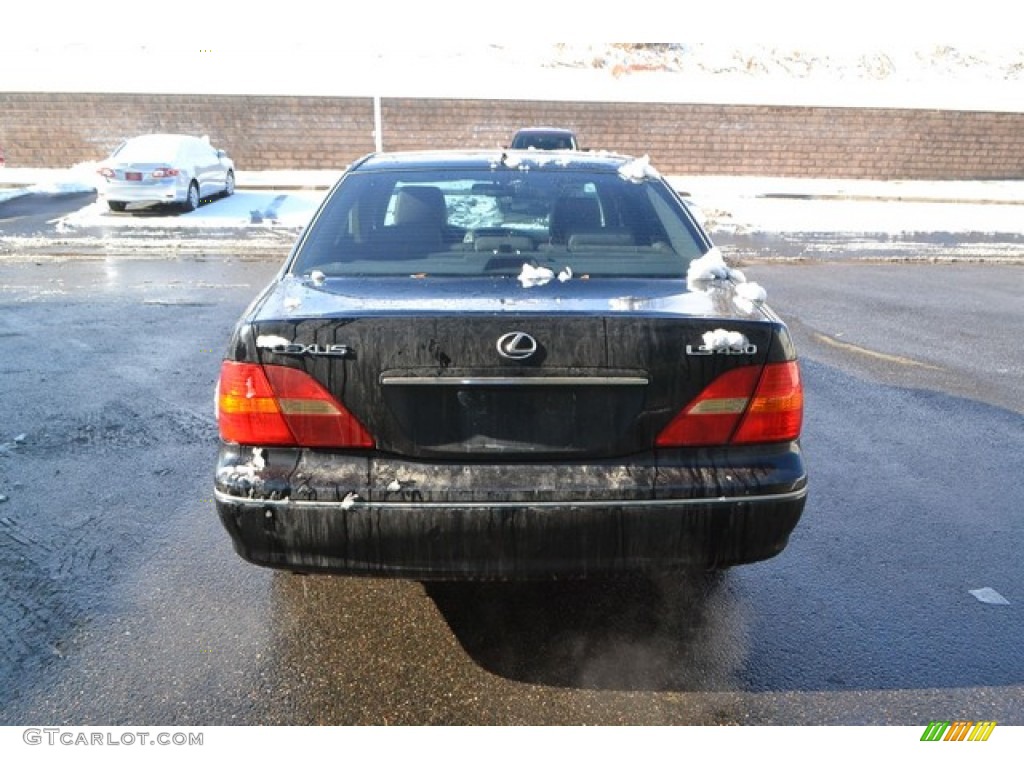 2002 LS 430 - Black Onyx / Ecru Beige photo #3