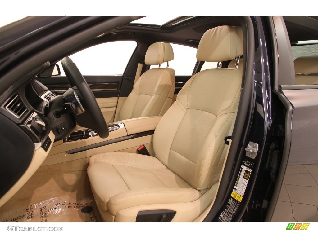Veneto Beige Interior 2014 BMW 7 Series 750i xDrive Sedan Photo #109065359