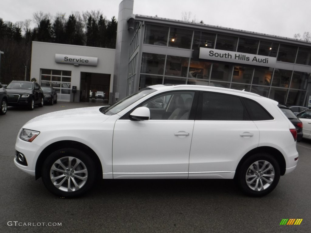 2016 Q5 2.0 TFSI Premium quattro - Ibis White / Pistachio Beige photo #2