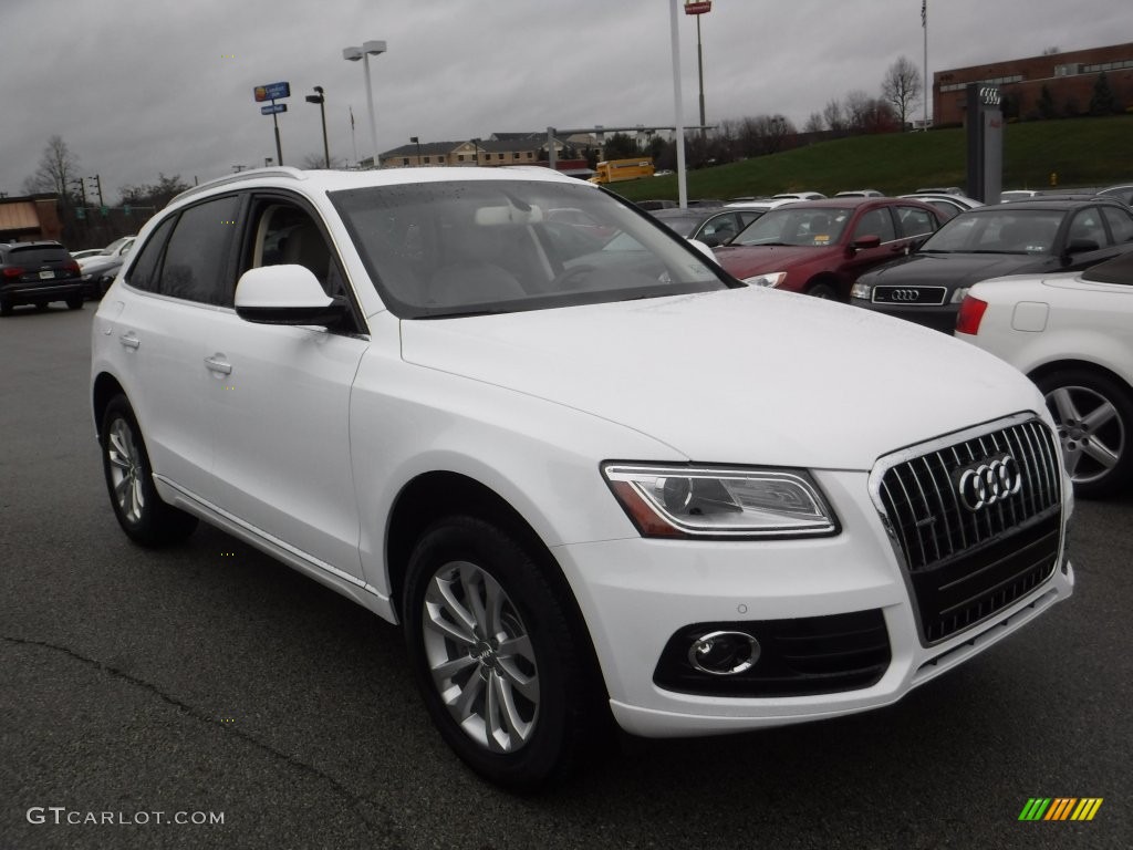 2016 Q5 2.0 TFSI Premium quattro - Ibis White / Pistachio Beige photo #8