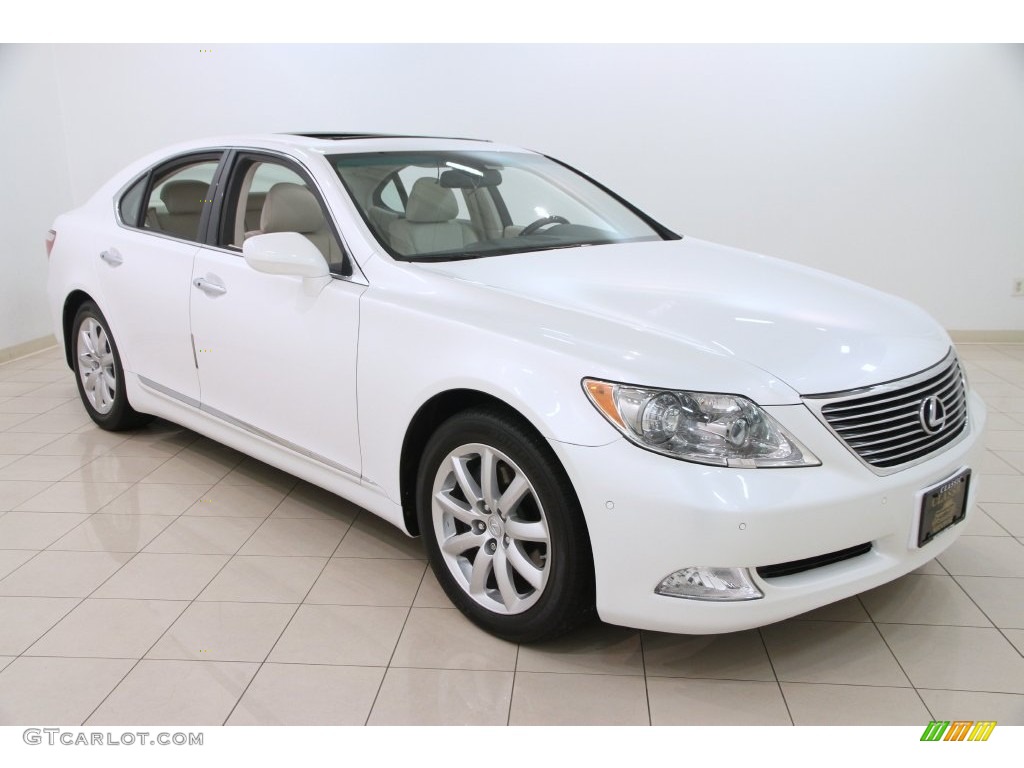 2008 LS 460 - Starfire White Pearl / Alabaster photo #1