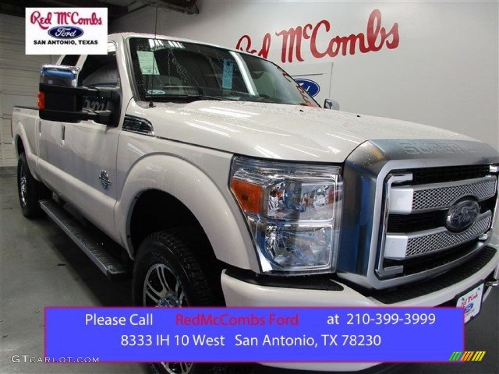 2016 F250 Super Duty Platinum Crew Cab 4x4 - White Platinum Metallic / Black photo #1