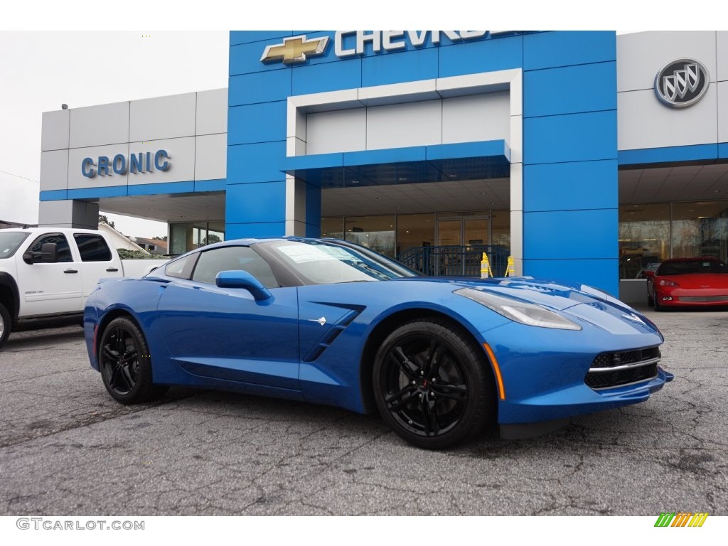 2016 Corvette Stingray Coupe - Laguna Blue Metallic / Jet Black photo #1