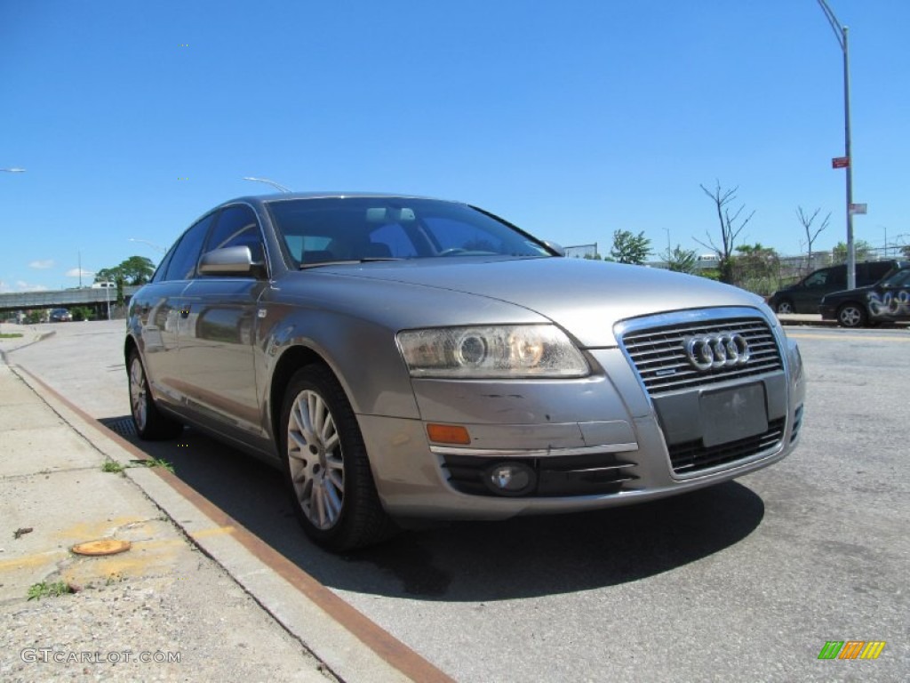 2006 A6 3.2 quattro Sedan - Light Silver Metallic / Beige photo #3