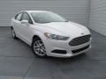 2016 White Platinum Tri-Coat Metallic Ford Fusion SE  photo #2