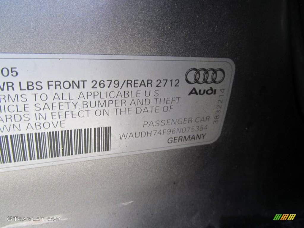 2006 A6 3.2 quattro Sedan - Light Silver Metallic / Beige photo #52