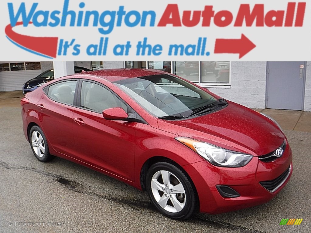 2013 Elantra GLS - Sparkling Ruby / Beige photo #1