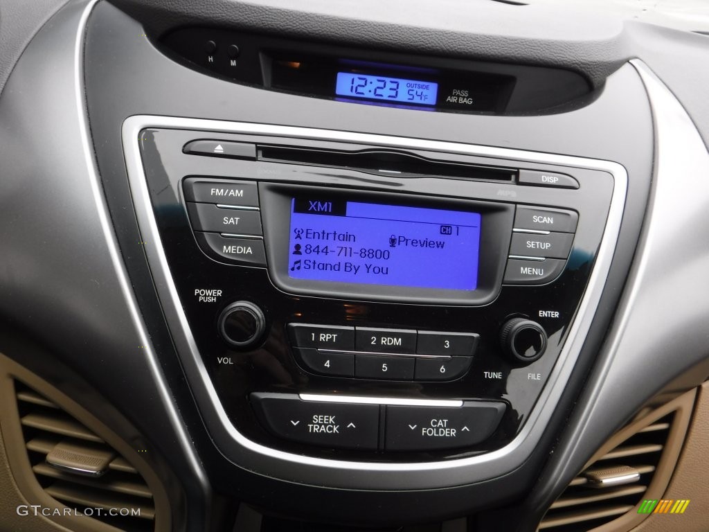 2013 Elantra GLS - Sparkling Ruby / Beige photo #13