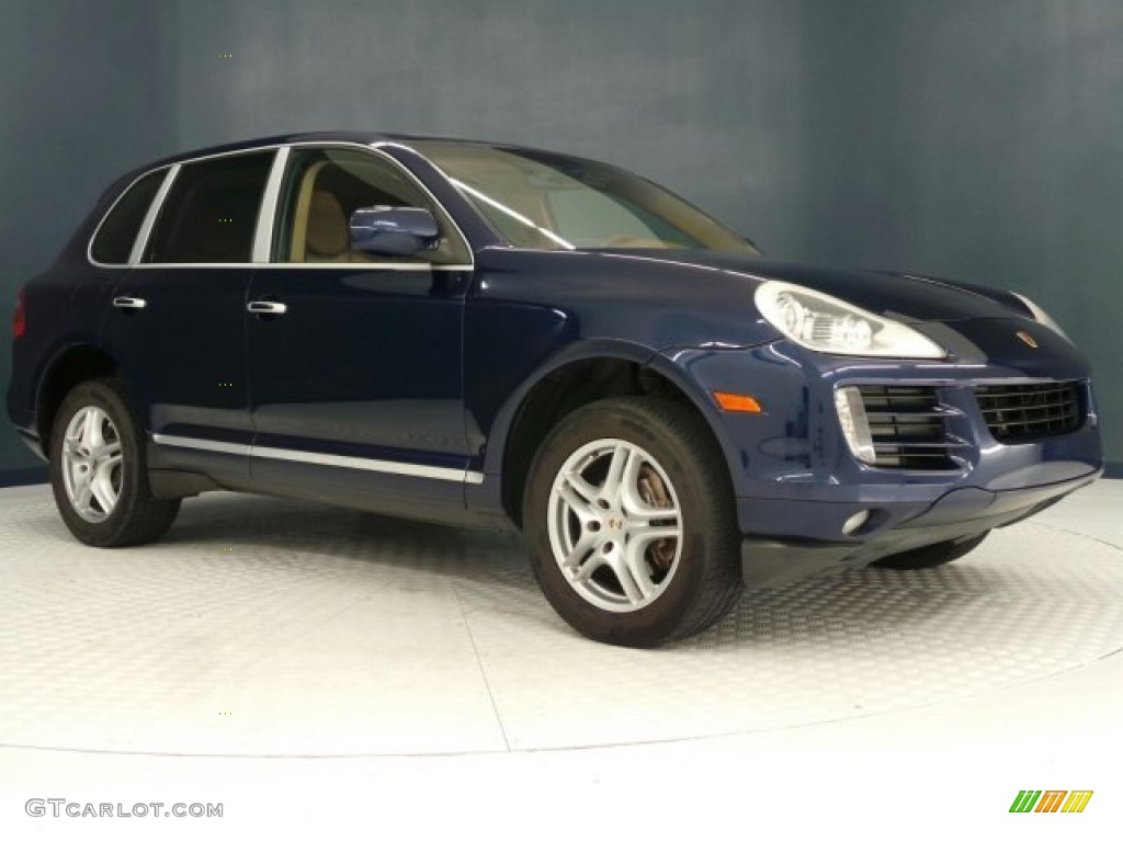 2010 Cayenne Tiptronic - Marine Blue Metallic / Havanna/Sand Beige photo #2