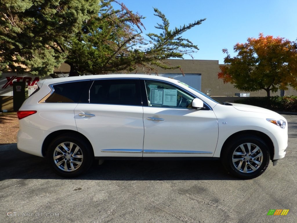 2015 QX60 3.5 AWD - Majestic White / Wheat photo #17