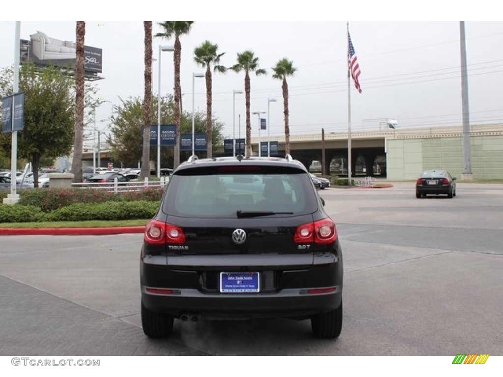 2011 Tiguan S - Deep Black Metallic / Sandstone photo #6