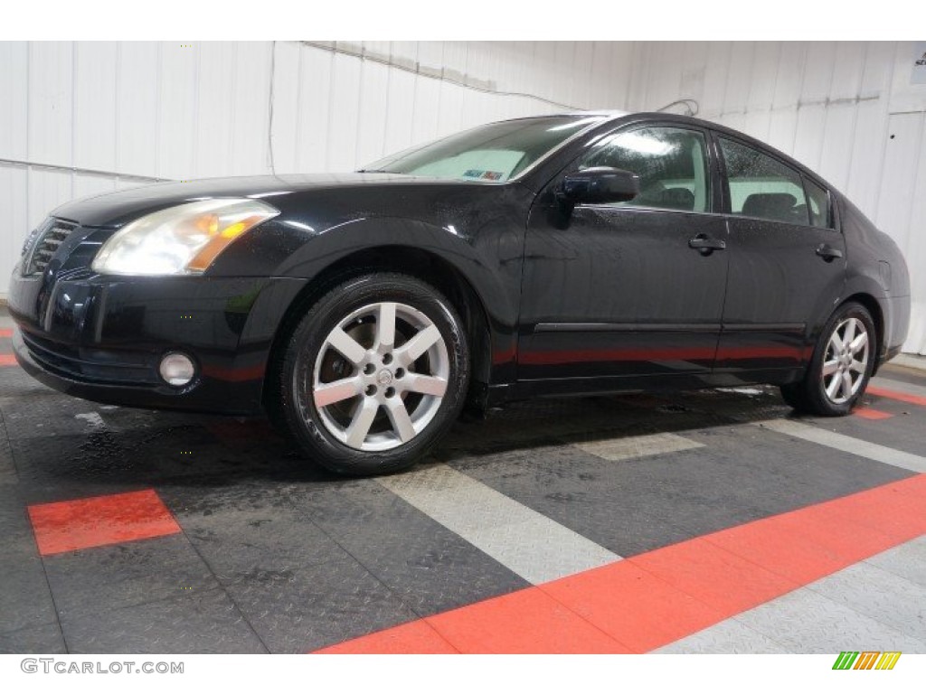 2006 Maxima 3.5 SL - Onyx Black / Black photo #2