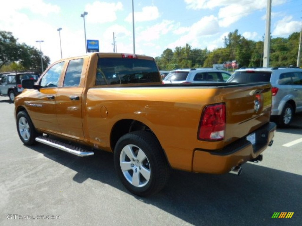 2012 Ram 1500 ST Quad Cab - Tequila Sunrise Pearl / Dark Slate Gray/Medium Graystone photo #3