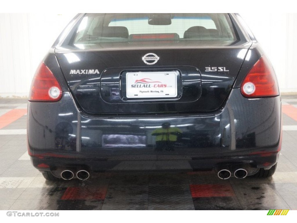 2006 Maxima 3.5 SL - Onyx Black / Black photo #73