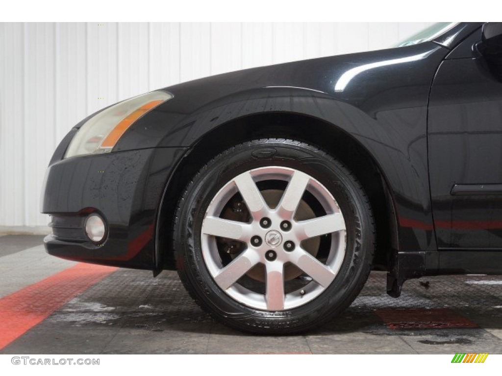 2006 Maxima 3.5 SL - Onyx Black / Black photo #81