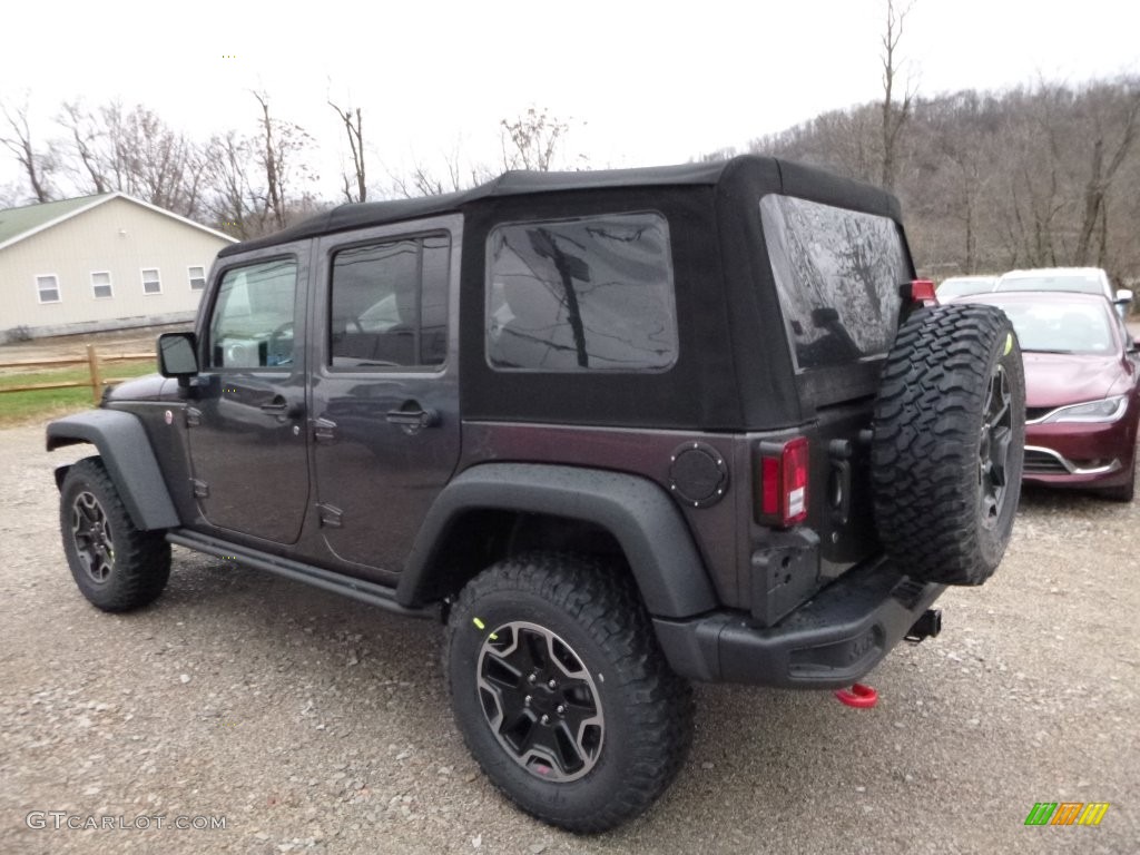 2016 Wrangler Unlimited Rubicon Hard Rock 4x4 - Granite Crystal Metallic / Black photo #4